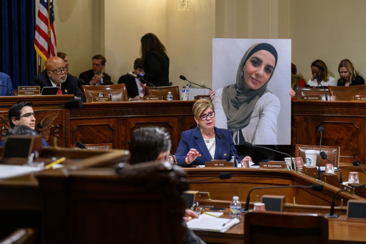 Pou during a homeland security hearing