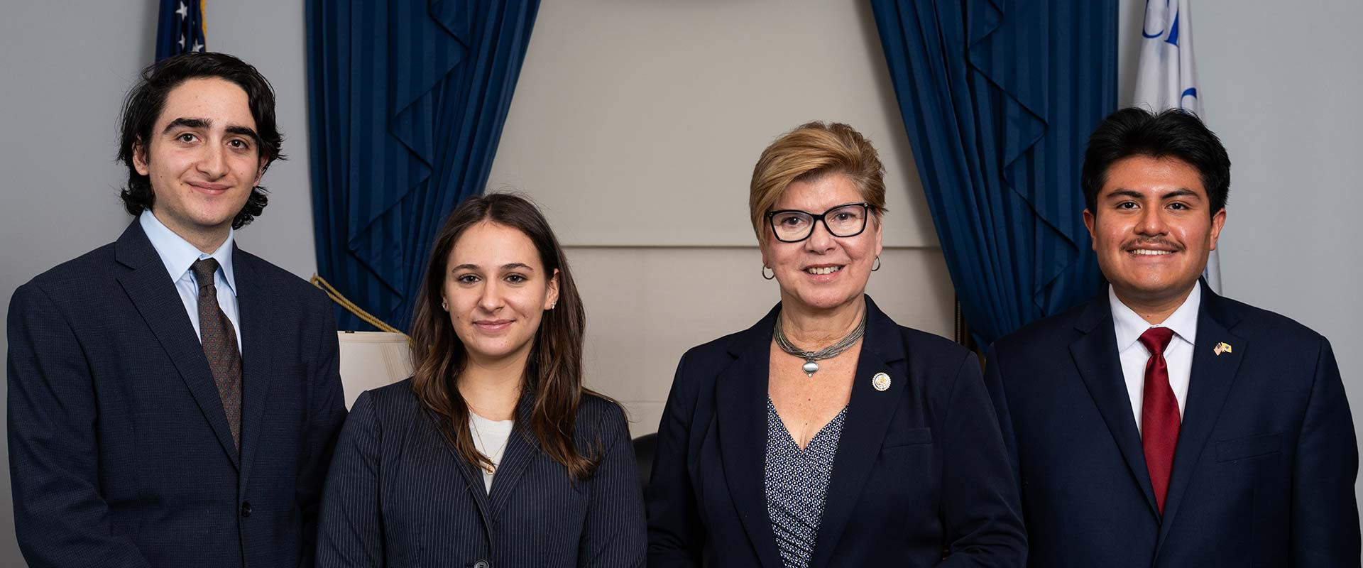 Congresswoman Pou with her interns