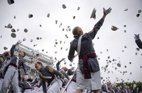 Military service academy graduation
